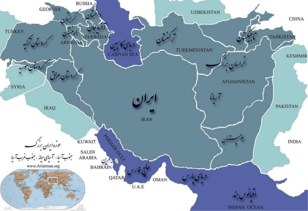 نقشه ایران وافغان